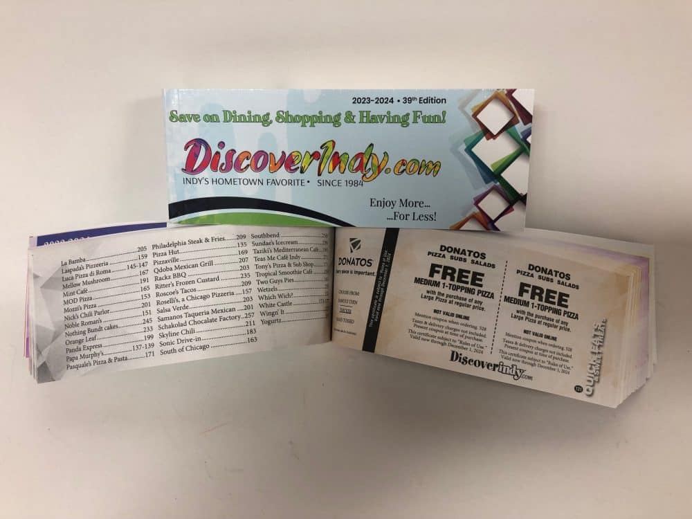 Discover Indy Coupon Book A Taste of Indiana