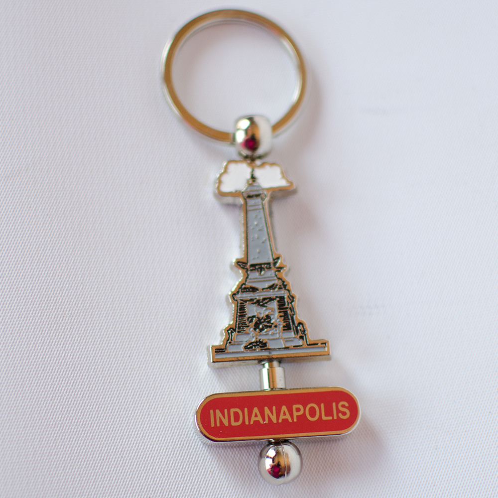 Indiana Skyline Solar Powered Souvenir Keychain Details about   Aaron Indianapolis 